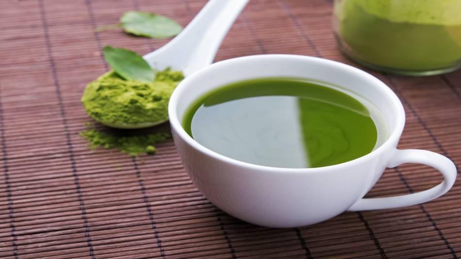 EGCG in Matcha Green Tea -- cup of matcha tea