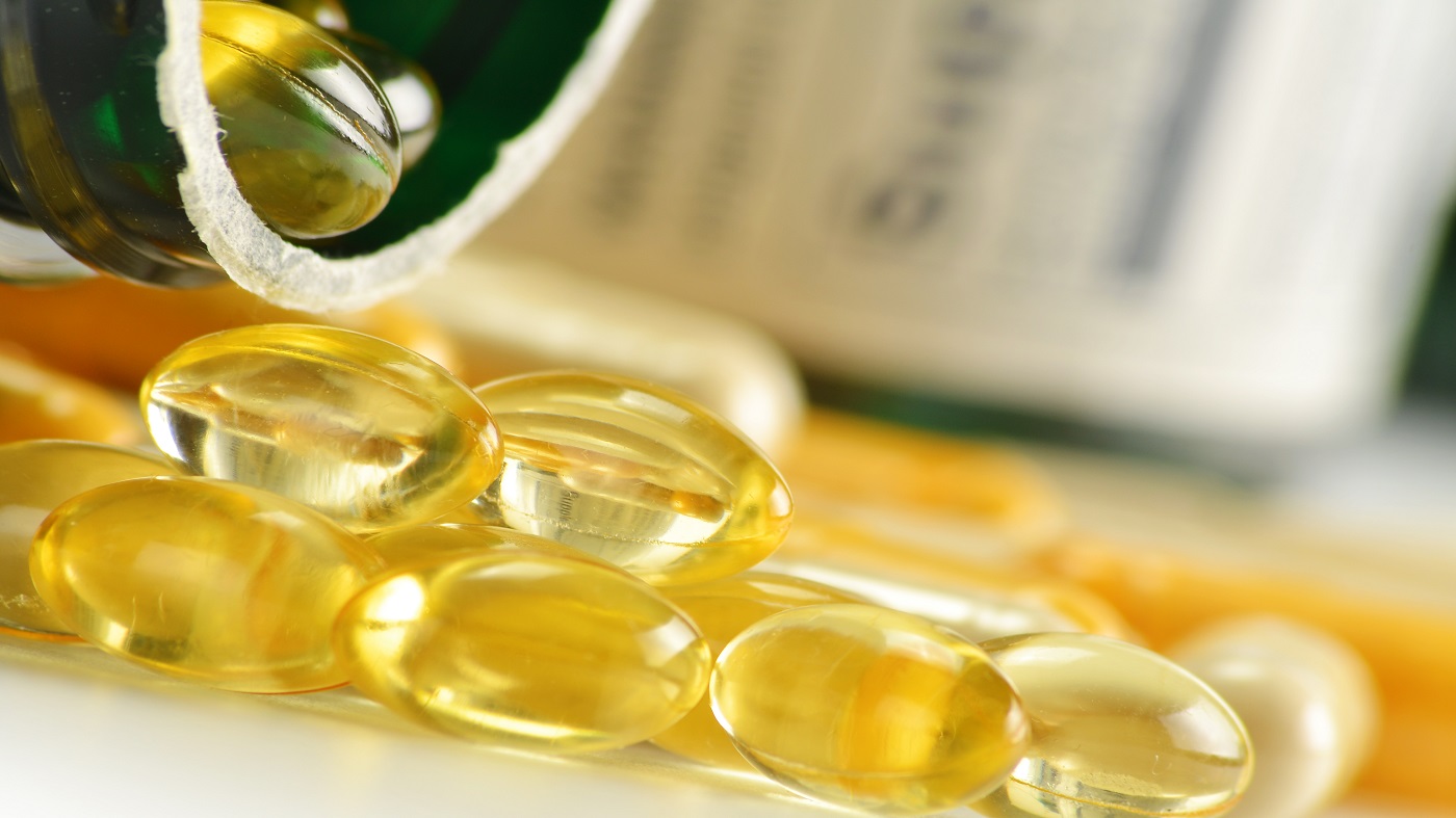DHA and EPA Levels in Fish Oil -- close-up of fish oil capsules