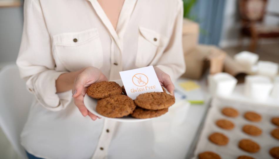 Woman with Freshly Baked Cookies