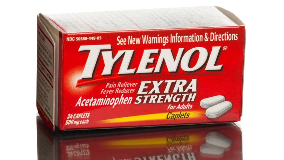 Acetaminophen (Tylenol) Interactions With Supplements -- box of Tylenol