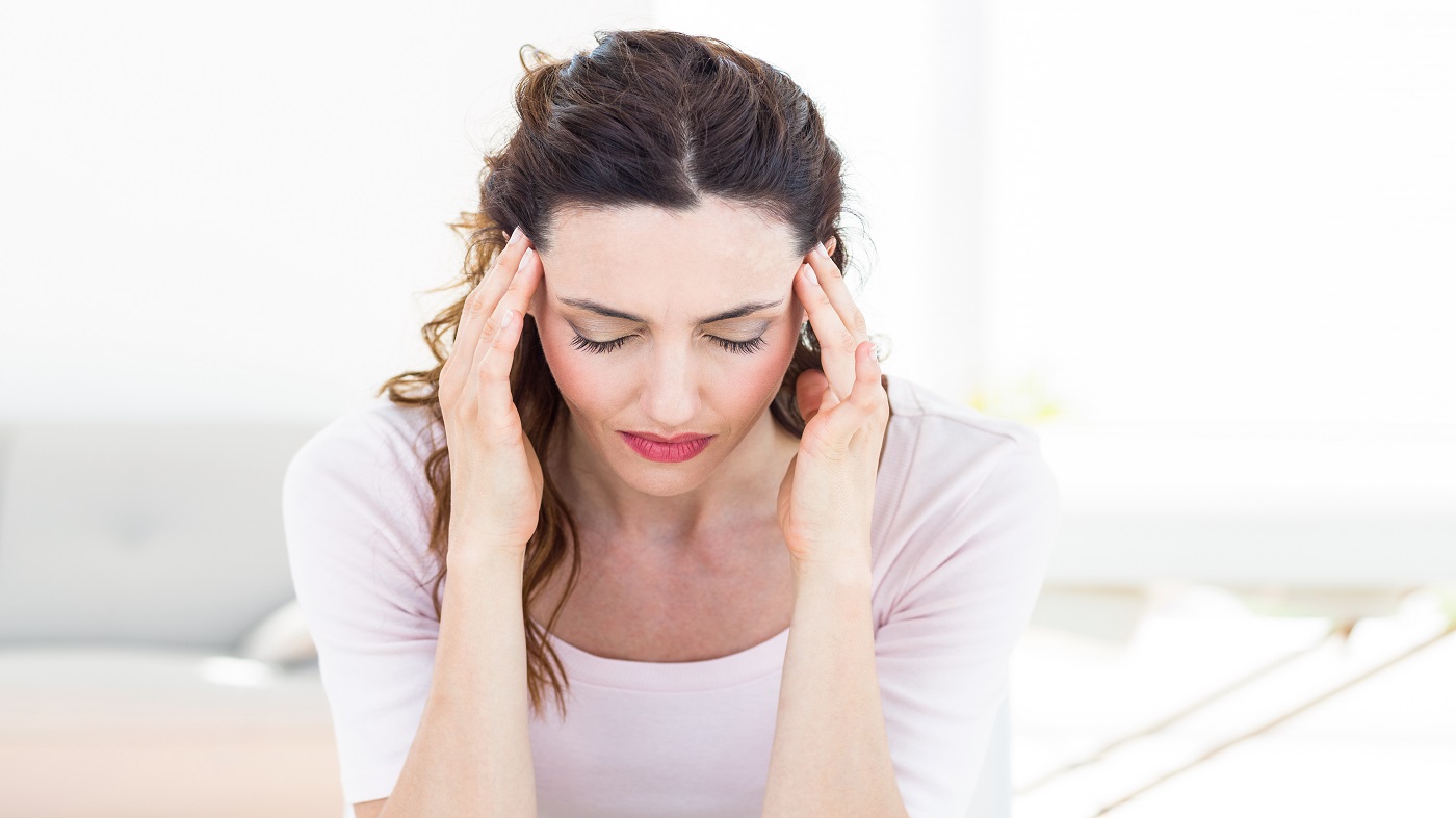 Yogurt & Dairy Causing Migraines -- women with migraine headache, head pain