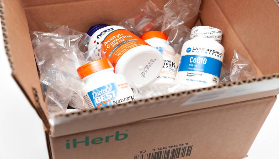 Box of Vitamins and Supplements