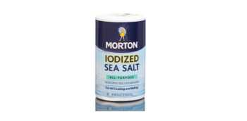 Iodine Causing Acne & Rashes -- box of iodized salt