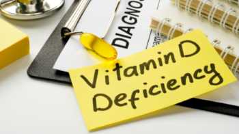 Paper with written words “Vitamin D Deficiency”