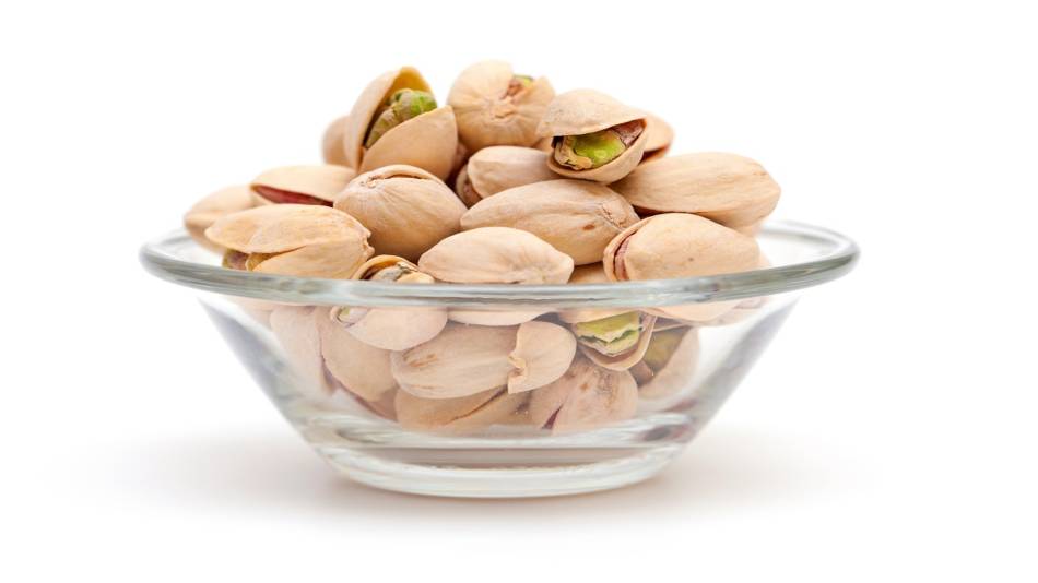 Melatonin in pistachio nuts -- bowl of pistachio nuts
