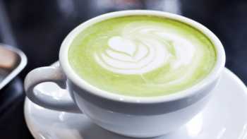Adding milk to green tea? --cup of green tea with milk