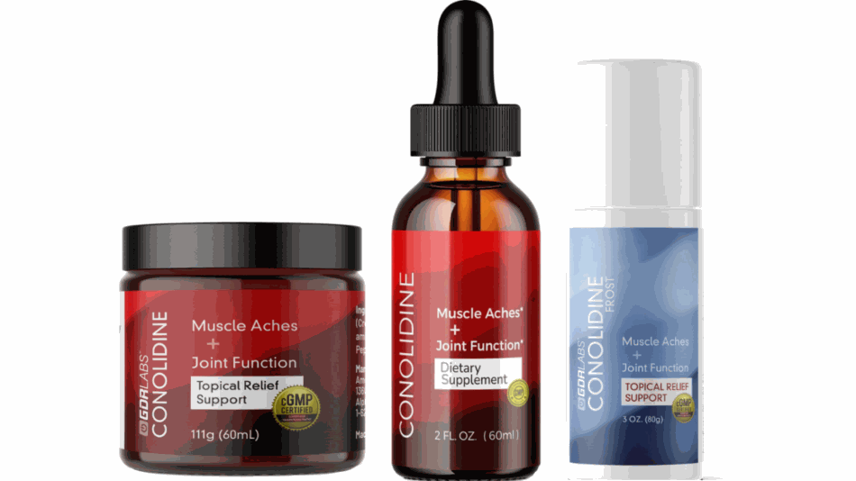 Three commercial products that contain conolidine
