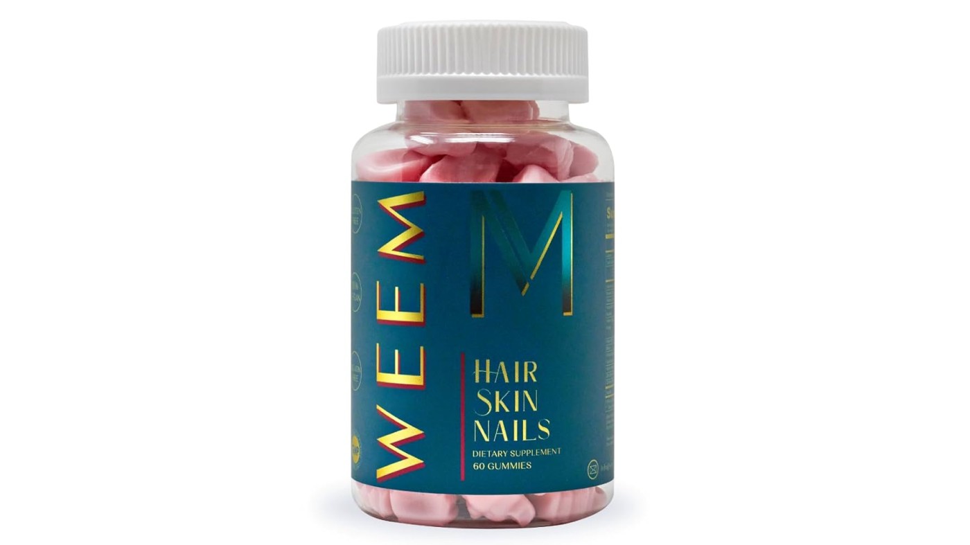 Bottle of WEEM Hair.Skin.Nails