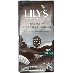 Lily's Sweets Chocolate Bar - Dark Chocolate - 55 Percent Cocoa - Crispy Rice - 3 oz Bars - Case of